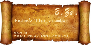 Buchmüller Zsombor névjegykártya
